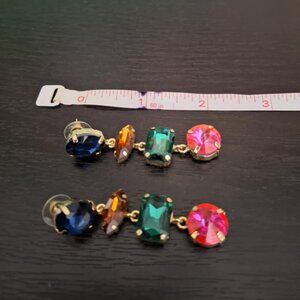 Ink & Alloy Colorful Drop Earrings
